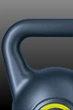 Гиря виниловая для фитнеса и силовых тренировок Power Muscle 4 кг (серо-жёлтая) - изображение 4