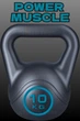 Гиря виниловая для фитнеса и силовых тренировок Power Muscle 10 кг (серо-бирюзовая) - изображение 1