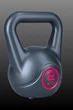 Гиря виниловая для фитнеса и силовых тренировок Power Muscle 2 кг (серо-розовая) - изображение 5