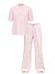 Фланелевая пижама Victoria's Secret Flannel Short-Sleeve Long Tee-Jama Set розовая размер M - изображение 3