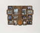 Фотоколаж The Frame Depot из дерева Баскетбол на 14 фотографий ручной работы Темно-коричневый (basketball_collage) - изображение 1