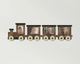 Фоторамка The Frame Depot деревянная Вагон для детских фотографий Темно-коричневый (railway_carriage_4x6_train) - изображение 1