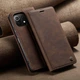 Чохол-книжка CaseMe із нубуку для Xiaomi Mi 11 Lite Темно-коричневий - зображення 4
