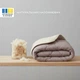 Одеяло шерстяное Woolly 175х210 см IDEIA 400 гр/м2 зимнее, теплое, натуральное, овечья шерсть - изображение 2