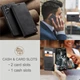Чехол-книжка CaseMe из нубука для Samsung A25 Чёрный - изображение 8