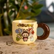 Чашка фарфоровая Labubu 400 (мл) подарочная кружка прикольная чашка для детей на подарок FM-21A - изображение 1