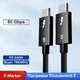 Кабель USB5 Type-C – Type-C Thunderbolt 5 PD240W 16K 80Гбіт/с 1.5 м - зображення 2