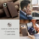 Чехол-книжка CaseMe из нубука для Xiaomi Redmi Note 14 4G Европейская версия (24117RN76E) Темно-коричневый - изображение 5