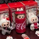 Коллекционная фигурка Labubu Monsters Coca-Cola мягкая игрушка 20 см случайная - изображение 5
