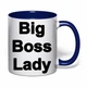 Чашка с печатью "Big Boss Lady" (цвет кобальт) (34592) - изображение 2