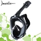 Маска для плавання Marlin CRUISE black/black/black S/M повнолицева маска для снорклінгу - зображення 1