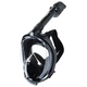 Маска для плавання Marlin CRUISE black/black/black S/M повнолицева маска для снорклінгу - зображення 2