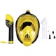 Полнолицевая маска для плавания Marlin TRAVEL black/yellow/yellow L/XL - изображение 7