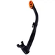 Трубка для дайвінгу з двома клапанами Marlin Dry Lux Black/Orange - зображення 2