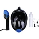 Полнолицевая маска для плавания Marlin TRAVEL black/blue/black L/XL - изображение 7