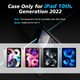 Чехол-клавиатура для планшета iPad 10-го поколения 10,9 дюймов 2022 года, 7-цветный чехол-клавиатура из под - изображение 2
