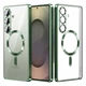 Чехол Fiji Chrome для Samsung Galaxy S24 Plus (S926) с MagSafe и защитой камер Green - изображение 1