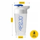Шейкер спортивный 4FIZJO Ultra 700 мл White/Blue (P-5905973407076) - изображение 12