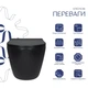 Унитаз подвесной Qtap Robin New Ultra Quiet, с сиденьем Slim Duroplast/Soft-close/Quick Release QT13332381АSMB - изображение 2