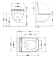 Унитаз подвесной Qtap Tern New Ultra Quiet, с сиденьем Slim Duroplast/Soft-close/Quick Release QT17332303ASMB - изображение 9