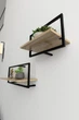 Комплект настенных полок в стиле лофт EcoLoft Кадро DSP-1288-1 Дуб Аппалачи - изображение 2