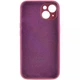 Чохол Silicone Premium case з захистом камери для iPhone 14 Full Camera Protective bordo 9770 - изображение 3