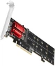Adapter Axagon PCEM2-ND PCIe 2x NVMe M.2 - obraz 1
