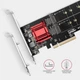 Adapter Axagon PCEM2-ND PCIe 2x NVMe M.2 - obraz 3
