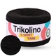 Трикотажна пряжа Trikolino 7-9mm XL, Чорний, 120м, для в'язання кошиків, килимків, сумок, косметичок, Тріколіно - зображення 1