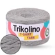 Трикотажная пряжа Trikolino 7-9mm XL, Серый меланж, 120м, для вязания корзин, ковриков, сумок, косметичек, Триколино - изображение 1