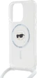 Etui plecki Karl Lagerfeld Karl Head na Apple iPhone 16 Pro Max z MagSafe ze sznurkiem Transparent (3666339320553) - obraz 1