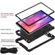 Противоударный чехол с поворотной на 360° подставкой и ремешком для Samsung Galaxy Tab A7 Lite 8.7" SM-T220 / SM-T225 (Чёрный) - изображение 5