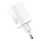Мережевий зарядний пристрій Baseus Super Si Pro Quick Charger Type-C + USB 30W White - зображення 4
