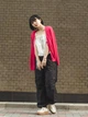 Кардиган Uniqlo LIGHT V NECK розмір S рожева (454767) - зображення 9