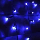 Уличная светодиодная гирлянда бахрома, 5 м 120 LED, 220 В, черный провод, Синий - изображение 9