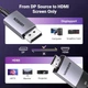Односпрямований кабель Ugreen DisplayPort to HDMI 8K@60Hz 4K@120Hz 1.5 м Black (DP115) - зображення 7