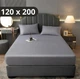 Простыня на резинке Softable Fabric 120×200 + 2 наволочки , серый— мягкая, плотная, комфортная (KT7006031) - изображение 1