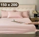 Простыня на резинке Softable Fabric 150×200 , розовый— мягкая, плотная, комфортная (KT7006025) - изображение 1