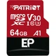 Карта памяти Patriot LX microSDXC 64GB UHS-I U3 V30 A1 EP + SD adapter (PEF64GEP31MCX) [113858] - изображение 2
