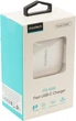 Мережевий зарядний пристрій Choetech GaN USB-C 45 Вт White (PD8007-EU-WH) - зображення 4