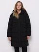 Куртка демисезонная длинная с капюшоном женская Colin's CL1075972BLK S Черная (8684112818009) - изображение 1