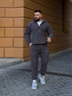 Чоловічий флісовий костюм з капюшоном (худі + штани) Uaclothes L-XL Графітовий (like36068-164901398) - изображение 4