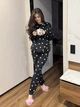 Жіночий велюровий домашній костюм (кофта+штани) Uaclothes 50-52 Чорний (like36085-165071358) - зображення 3