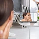 Бездротова зарядка стенд Smart Mirror 4 in 1 Fast 15W чорна + Блочок 3А - изображение 13