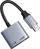 Аудіо адаптер CableTime USB Type-C (M) - 3.5 мм (F) / Type-C (F) PD60W (CPA1G) (CA915750) - зображення 3