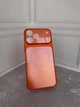Чехол противоударный матовый c защитой камеры AG-Glass Case with MagSafe для iPhone 17 Pro Max Orange - изображение 3