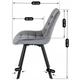 Стул мягкий на металлических ножках DSF-384 Light Grey - изображение 6