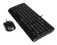Комплект (клавиатура, мышь) A4Tech F1512 Black - изображение 3