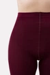 Тёплые хлопковые женские колготки Giulia LUCKY COTTON 200 (3) Bordo-marsala, плотные матовые, теплые колготы - изображение 4