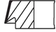 Набір кілець поршневих 03074N2 MAHLE MAHLE / KNECHT 03074N2 Audi TT, A3; Volkswagen Transporter, Golf, Multivan, Phaeton, Touareg, EOS; Porsche Cayenne - зображення 2